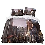 LKFFHAVD Harry Juegos de ropa de cama Hogwarts, ropa de cama de 135 x 200 cm, Hermione con fundas de almohada, estampado 3D, adecuado para niños y niñas (135 x 200 cm, 2)