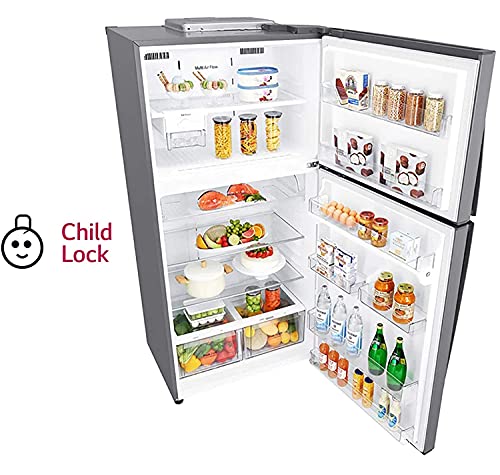 LG 630 L 3 Star Frost Free Inverter Hygiene Fresh+ Double Door Refrigerator (GR-H812HLHQ, Shiny Stee amazinggiftidea-com