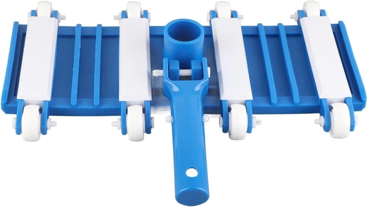 14in Swimming Pool Vacuum Head with Wheels and Detachable Handle Pool Cleaning Tool for Hot Tubs Pond Swimming Pools Accessories