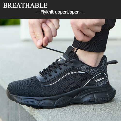 Image of Nutropa Steel Toe Shoes for Men Women Work Safety Footwear Lightweight Breathable Comfortable Industrial Construction Sneakers