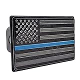 IZTOSS Aluminum Trailer Hitch Covers for 2" Receivers, USA American Flag Towing Hitch Plug, for Truc