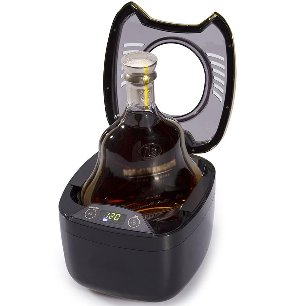 Aérateur de vin électrique - Décanteur à ultrasons pour vin rouge, blanc, champagne et spiritueux - Aération rapide en quelques minutes pour les amateurs de vin