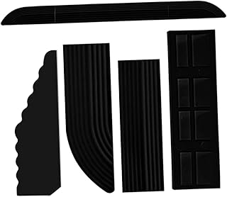 YARNOW 5Pcs Máquina De Varredura Interna Doméstica Faixa De Limiar Esteira De Escalada Faixa De Inclinação Um Conjunto De Faixa De Limiar Preta Rampa De Inclinação Rampas De Inclinação
