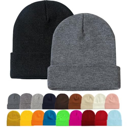 Image of ZOORON Beanie for Men Women Slouchy Winter Beanie Hats Cuffed Skull Caps