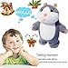 Upgrade Version Talking Hamster Mouse Toy - Repeats What You Say and Can Walking - Electronic Pet Talking Plush Buddy Hamster Mouse for Child Kids Gift Party Toys (Gray)