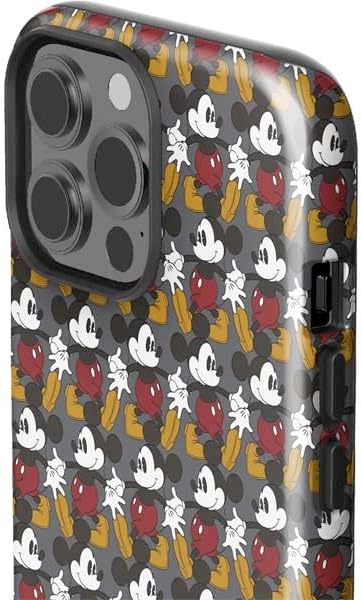 Skinit Impact Phone Case Compatible with iPhone 14 Pro Max - Officially Licensed Disney Mickey Mouse Vintage Pattern Design