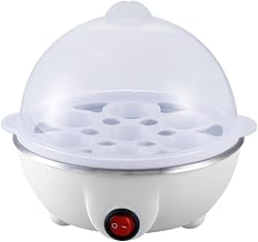 Cozedor de Ovos Eletrico Cozinhar Ovos Eletrico - Rosa, Azul, Amarelo, Branco (Simples/Duplo Camada) (Branco-Simples, 110V)