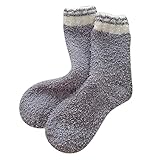 TDEOK Damen Wintersocken Herbst und Winter Mid Tube Socken Coral Fleece verdickte warme Strümpfe Pipi Langstrumpf Socken