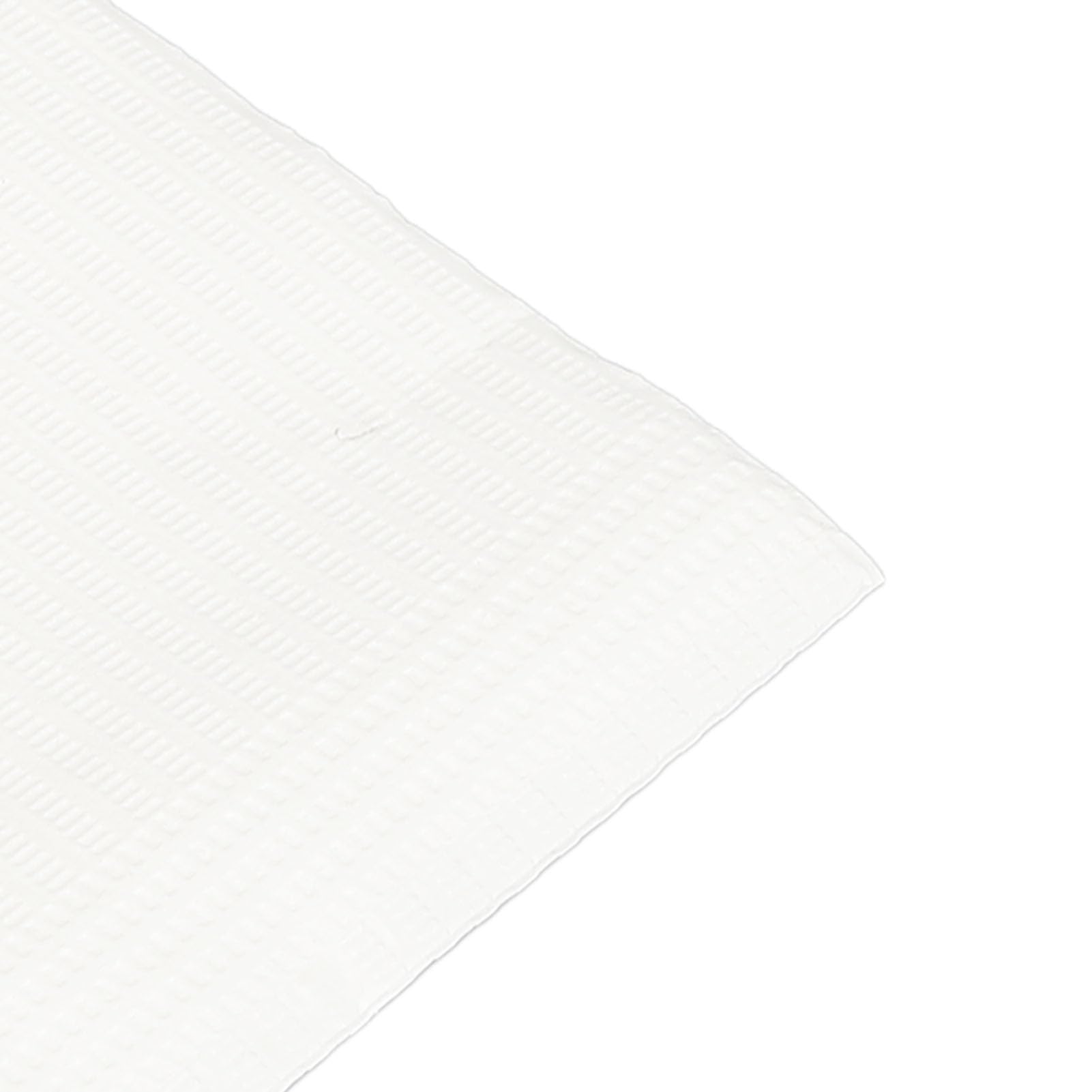Serviettes de Table à Ongles Jetables, Bavoirs Dentaires Imperméables, Couverture de Plateau Médical Confortable, 80 Pièces (WHITE)