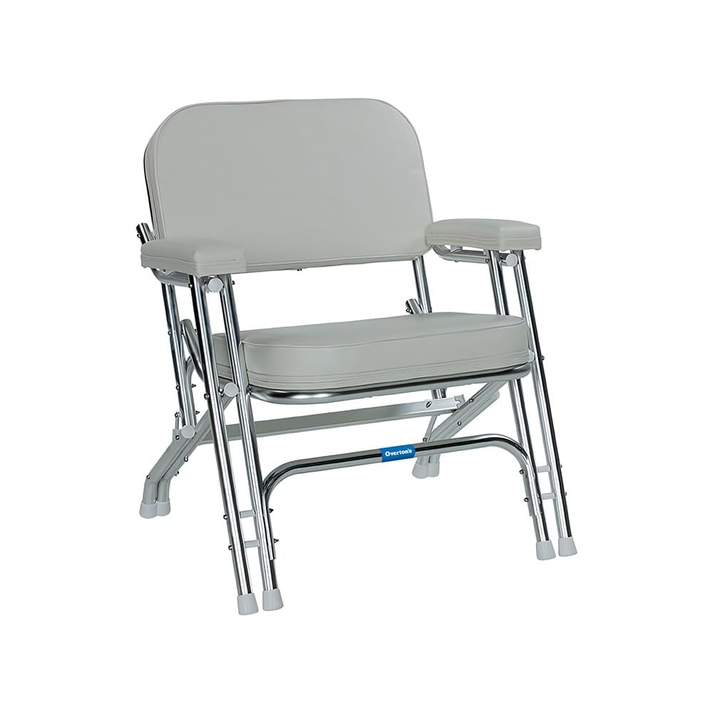 Overton's Boat Deck Chair, White