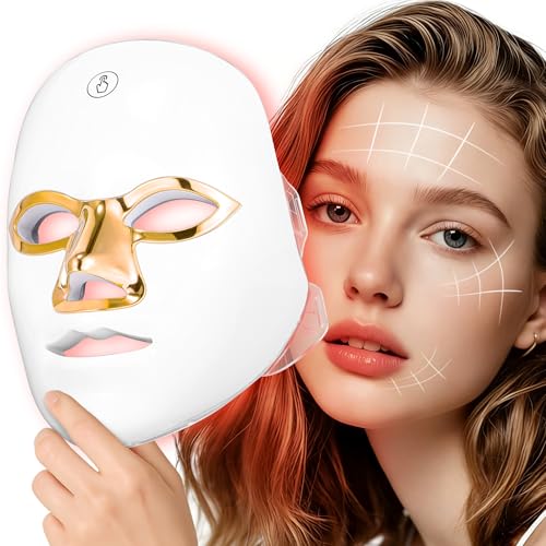 Red Light Therapy for Face,7-1 Colors LED Face Mask Light Therapy...