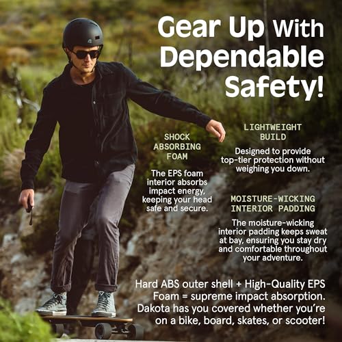 image for Retrospec Dakota Bicycle / Skateboard Helmet for Adults - Commuter, Bi