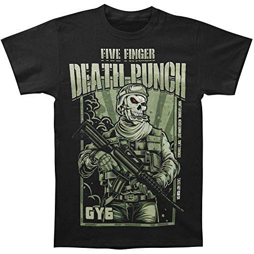 Image of Five Finger Death Punch - War Soldier T-Shirt - Black - XX-Large