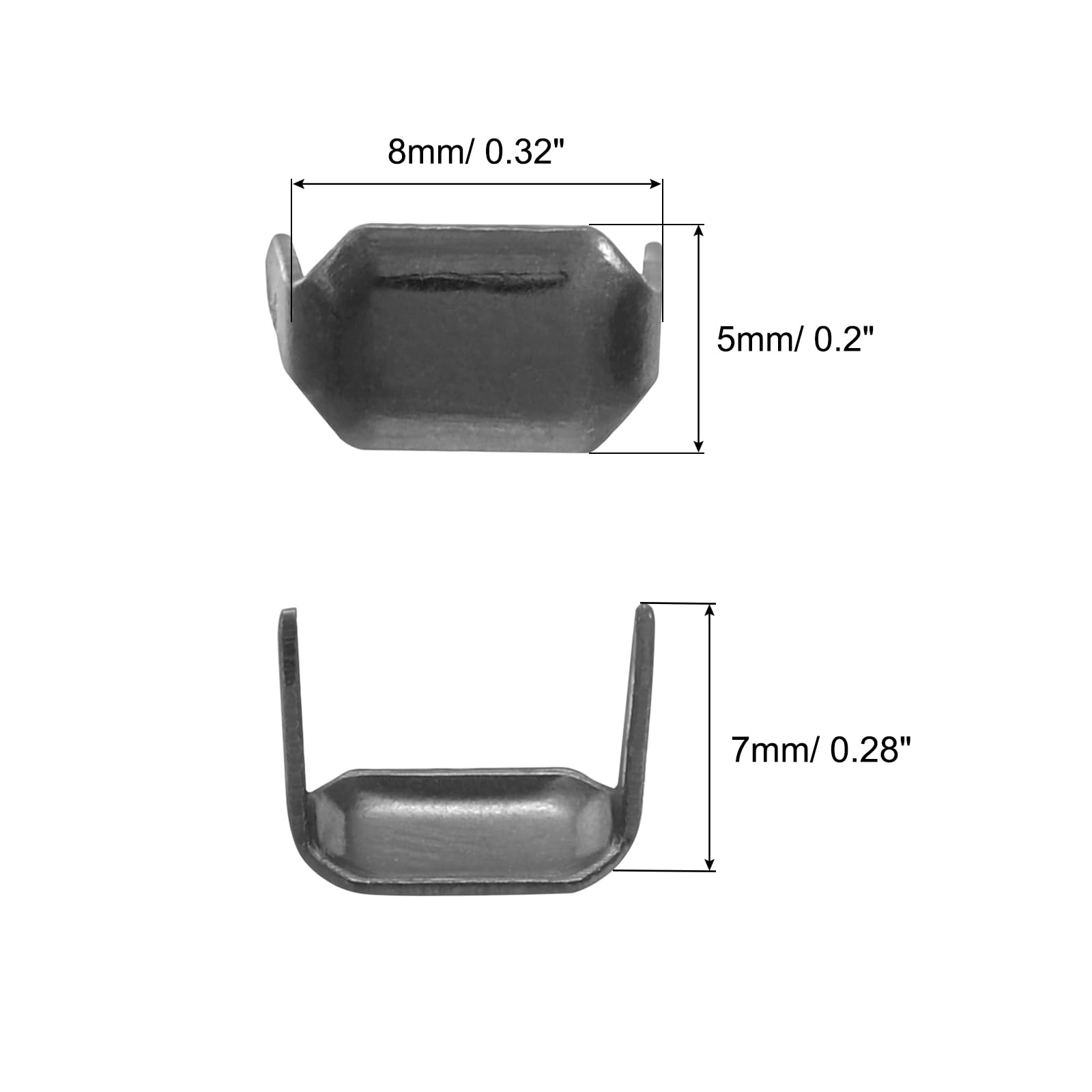 QUARKZMAN 50Pz Fermagli in Ottone per Cuoio, 8mm Fermagli a Due Punte per Passanti di Cintura per Artigianato Del Cuoio, Bronzo Rosso QUARKZMAN 50Pz Fermagli in Ottone per Cuoio, 8mm Fermagli a Due Punte per Passanti di Cintura per Artigianato Del Cuoio, Bronzo Rosso