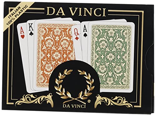 Cartas de Plástico Póker Da Vinci 2 Barajas miniatura 2