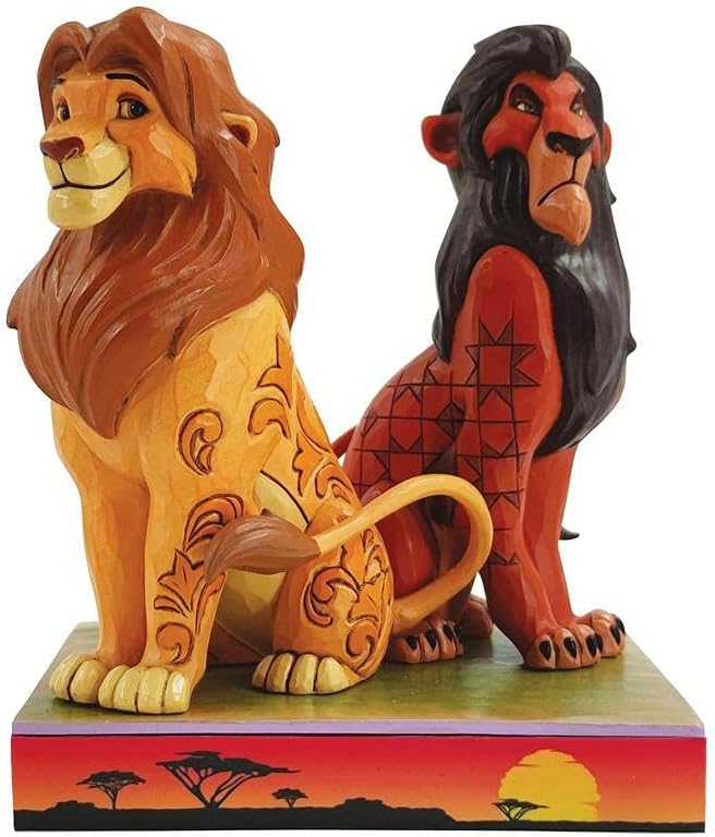 Enesco Disney Traditions Simba and Scar Figurine : Home & Kitchen
