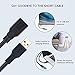 Hftywy USB Extension Cable 1.6ft, USB 3.0 Extender Male to Female Cord High Data Transfer Compatible with Webcam,USB Keyboard,Flash Drive,Hard Drive,Printer, and More