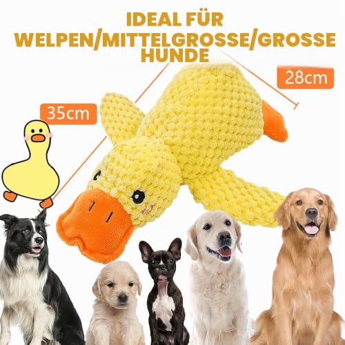 Speedy Panther Plüsch-Hundespielzeug für große Hunde, Quietschende Enten-Hundespielzeug, Weiches Welpenspielzeug für kleine, mittlere und große Hunde - 35 cm