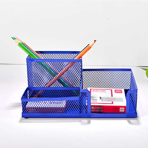 Porte stylos titulaire de stylo support crayon métal à 3 compartiments