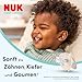 NUK First Choice Baby Schnuller | 0-6 Monate | Orthodontische Schnuller | Beruhigt 99% aller Babys** | Pinguin/Giraffe | 2 Stück