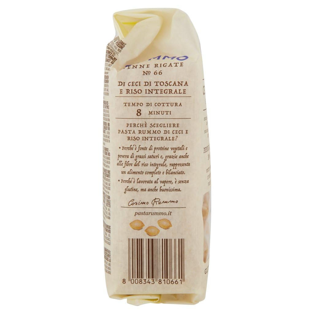 Italian Gourmet Penne Rigate N.66 pasta senza glutine 20 x 500g ceci riso | Mit toskanischen Kichererbsen und Vollkornreis; formato ruvido, glutenfrei, Gesamtnettogewicht 10 kg + Kostenlos Polpa 400g