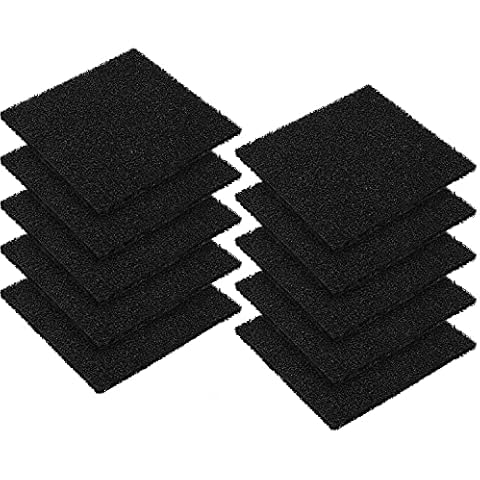 10PCS 12.7cm Square Compost Bin Filters Spare Activated Carbon Filter Sheets for Indoor Kitchen Compost Bucket Countertop and Recycle Bin Cover