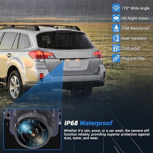 Image of Rear View Backup Camera Compatible with Dodge Journey 2011 2012 2013 2014 2015 2016 2017 2018 2019 2020 Park Assist Camera 170 HD Night Vision Waterproof Rear Camera