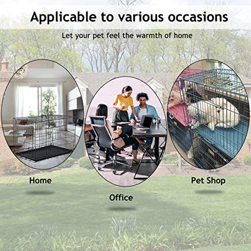 Best Home Product 48 Inch Cage Xxl Crates For Large Dogs Folding Dog Kennels And Metal Wire Crates Pet Animal Segregation Cage With Double-Door,Tray,Handle And Divider For Dog Training Indoor,Black #TOP5
