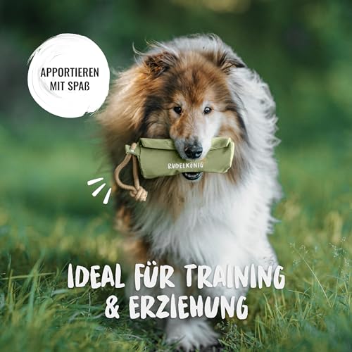 Rudelkönig Futterbeutel für Hunde - Apportierbeutel für Hundetraining - Robuster Futterdummy für Leckerlies - Dummy Hund
