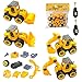 Macchinine Giocattolo per Bambini 4 In 1 Montare Giocattoli Escavatore Camion Gru Giocattolo Ruspa Giocattolo,Giocattoli per Bambini 2 - 12 Anni,Giochi da Esterno per Bambini,Macchinine Giocattolo