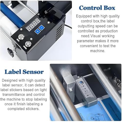 Applicatore di etichette senza bolle, etichettatrice semiautomatica per bottiglie rotonde, velocità 15-30 pezzi/min, diametro 15-120 mm per piccole imprese
