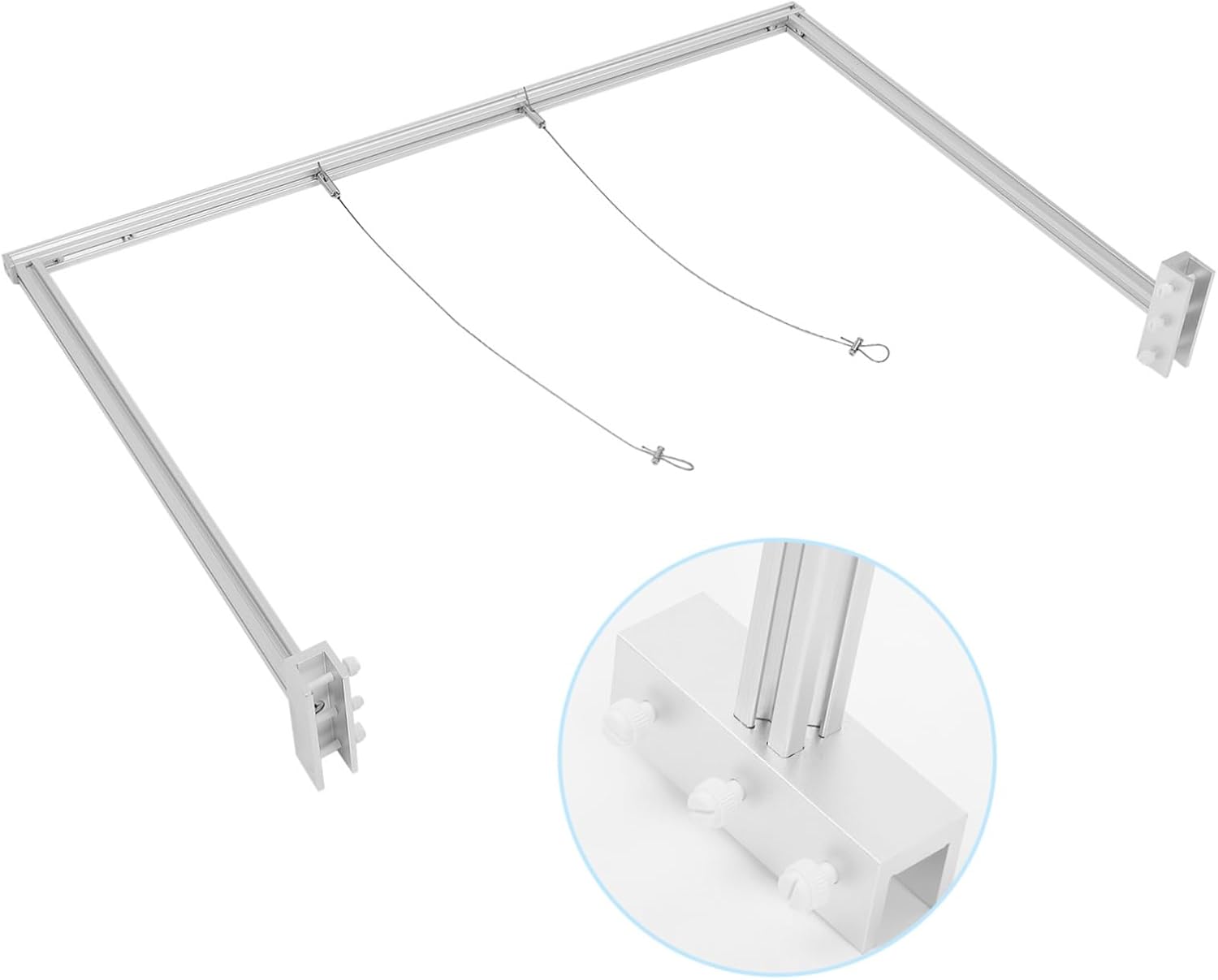 1set Hanging Aluminum Alloy Light Rack for Fish Tank Fish Aquarium Lamp Holder Strong Bearing Capacity Easy Installation for Aquatic Plants