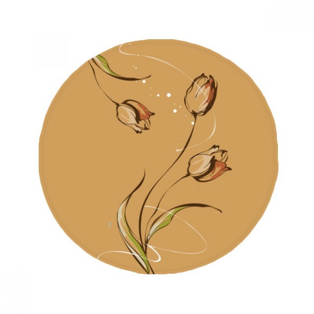 Tapis de sol tulipe fleur 80cm idée cadeau déco originale pour maison