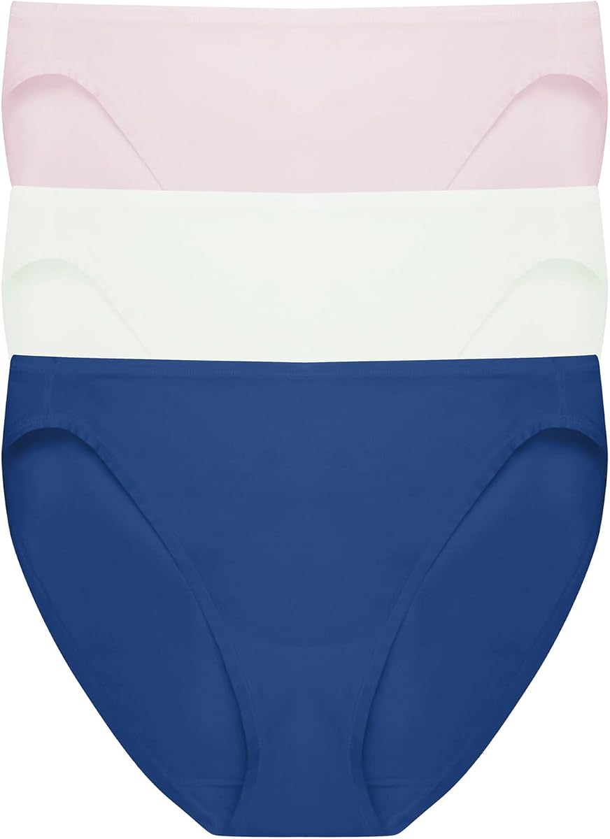 Natori Women's Bliss Bare Cotton Bikini 3-pack