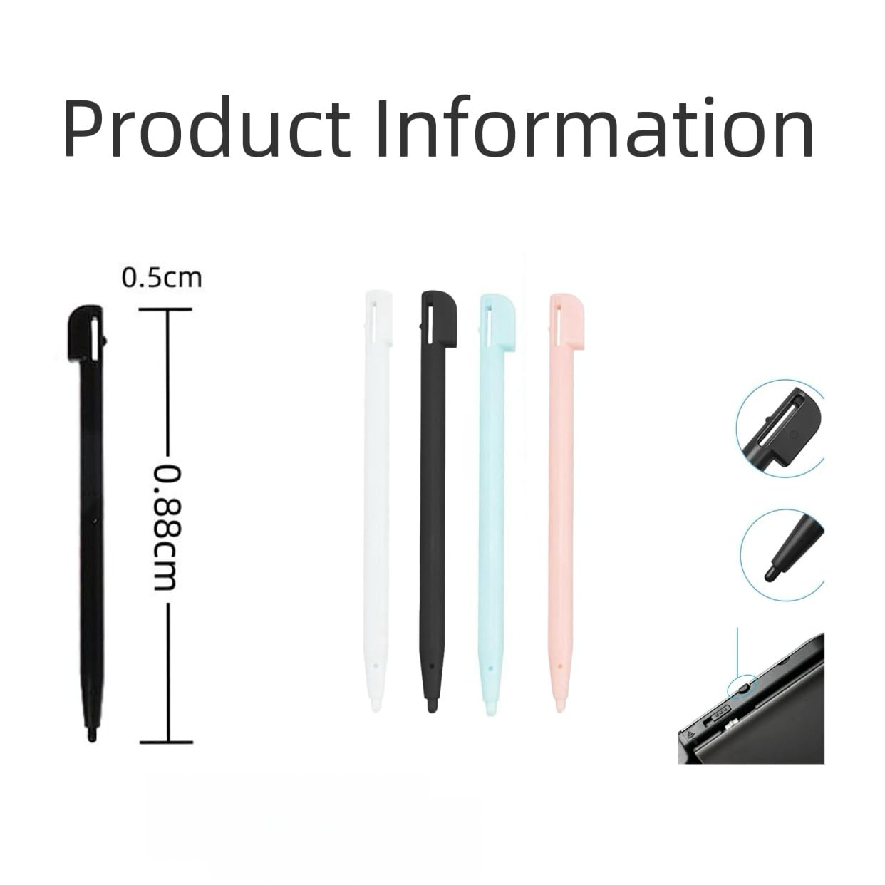 Penna DS,4 X Pennino Touch per NDS, 3DS Lite, DSL, NDSL, Accessori Di