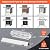 18.75" Grill Grates and Flavorize bars & Heat Deflector for Weber Genesis Ii 300 and II LX 300 Series Grills, Genesis 2 E&S 310 315 320 325 340, Grill Parts for Weber 66095 66795 66040