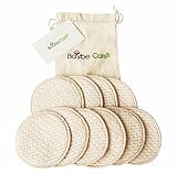 BC Washable Nature Organic Cotton Nursing Pads(10 Pack) + Travel bag Leakproof Ultra Soft Non Toxic-Hypoallergenic-Reusable Breastfeeding Pads