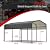 10X15 Metal Carport: Heavy Duty Garage Shelter for Cars, Boats & Trucks