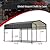 10X15 Heavy Duty Metal Carport Shelter - Outdoor Car, Boat & Truck Garage Cover