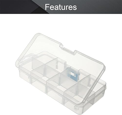 Miniatura 3 de Utoolmart Caja de herramientas organizadora de herramientas, caja de plástico para herramientas, tornillos, pernos, tuercas, clavos, cuentas, joyas,