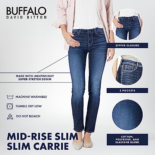 Buffalo David Bitton Women's Carrie Mid Rise Slim Jeans4