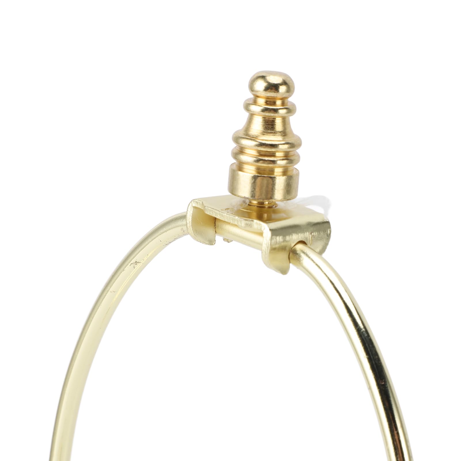 2 Pièces Support Harpe pour Lampe Réglable Compatible avec Tige Standard et Base E26 Adaptateur Doré (GOLD)