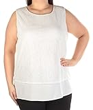 Calvin Klein Women's Top with Mesh Overlay