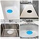 3 Stück Abflussstopfen Silikon, Universal Stöpsel für Spülbecken Badewannenstöpsel Waschbeckenstöpsel für Küche, Bäder, Badewanne, Spüle - schwarz, weiß, blau