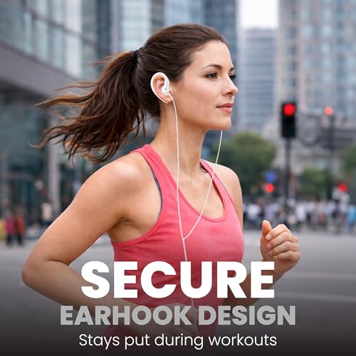 Image of Philips Flexible Earhook Headphones SHS3201 /28 (White) (Replaces SHS3201 /37)