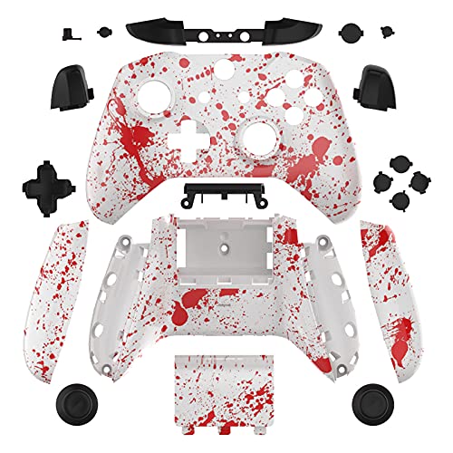 WPS Hydro Dipped Replacement Housing Shell Set for Xbox One S Slim (3.5 mm Headphone Jack) Controllers for 1708 Version (Camouflage Galaxy)