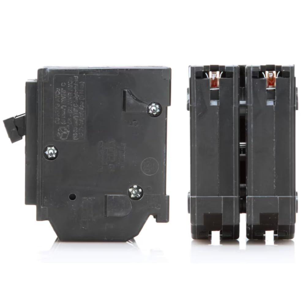 Genuine Square D HOM250 Circuit Breaker Kit Bundle (1 Pack), 50 Amp (50A) Double Pole, 120/240V, 10kAIC, UL Listed, Plug-On for Homeline Load Centers & Panel Box, New Replacement