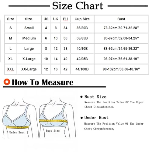RKaixuni Today's Deals Low Back Bra Comfort Bras for Women UK White Bra Minimiser Bra for Large Breasts Maternity Bras Ladies Underwear Bras