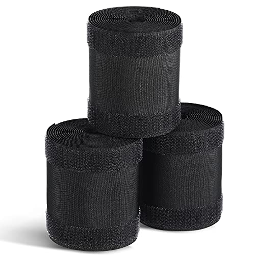 WILLBOND Carpet Cord Cover Cable Protector Floor Cover Cable Protector Management Only for Commercial Office Carpet(29.53 ft,Black)