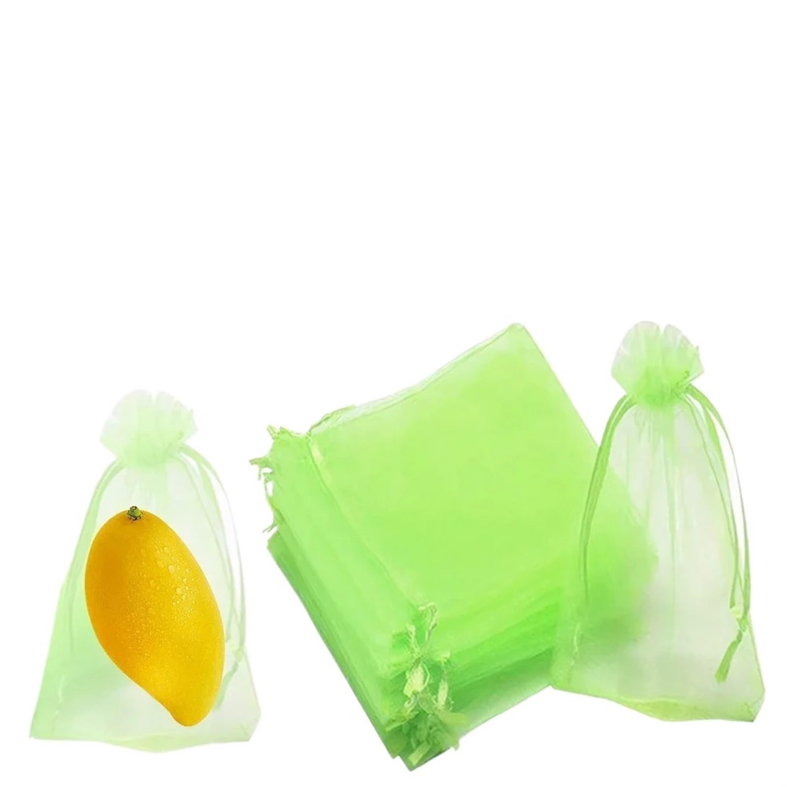 Fruit Protection Bags 100pcs Strawberry Grapes Fruit Grow Bags Netting Mesh Vegetable Plant Protection For Pest Control Anti-Bird Garden Tools(15cm)